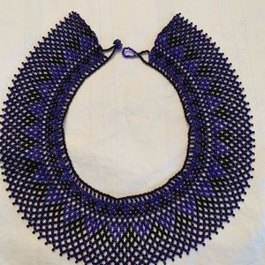 Beaded collar necklace